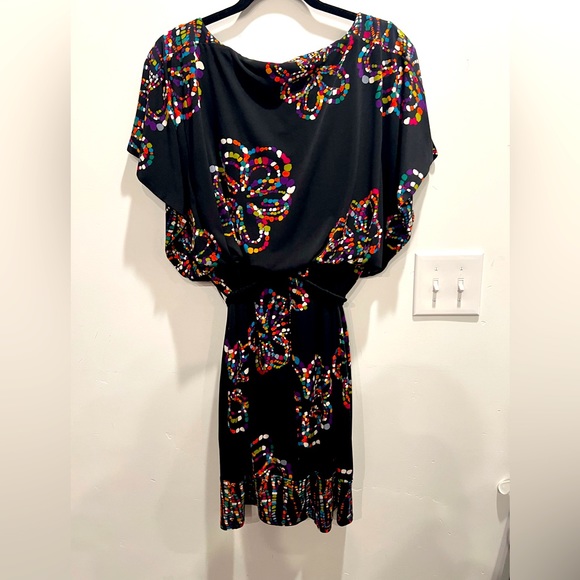 Signature by sangria black and colorful flowers - Picture 2 of 3